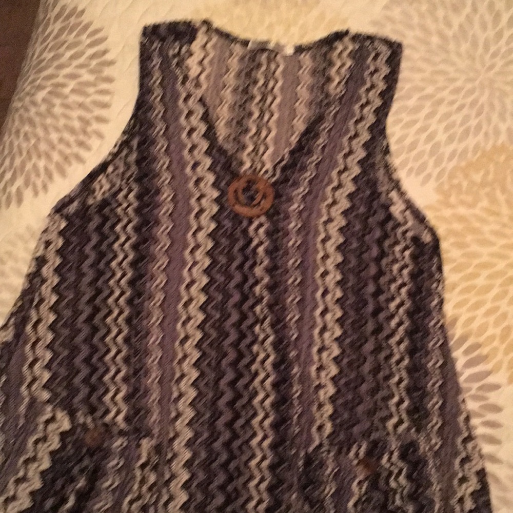 Paradise knit Aztec print sleeveless tunic